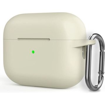 Gpack Sf17 Apple Airpods Pro 2 Mat Kancalı Silikon Bej Kılıf
