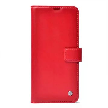 Gpack Tecno Camon 16 Kar Delux Cüzdan Kartvizitli Standlı Kopçalı Kırmızı Kılıf