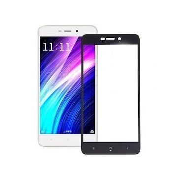 Gpack Xiaomi Redmi 4A Full Kapatan Renkli Cam Siyah Cep Telefonu Kılıfı
