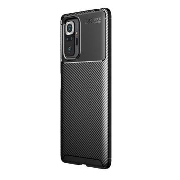 Gpack Xiaomi Redmi Note 10 Pro Max Negro Karbon Dizayn Silikon Siyah Kılıf