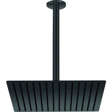 GPD ADS21-S Kare Slim Metal 30x30 cm Siyah Ankastre Duş Başlığı