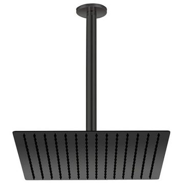 GPD ADS21-S Kare Slim Metal 30x30 cm Siyah Ankastre Duş Başlığı