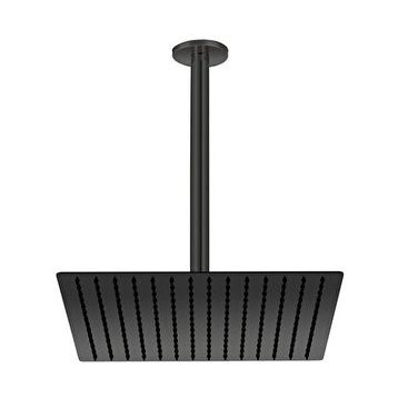 GPD ADS21-S Kare Slim Metal 30x30 cm Siyah Ankastre Duş Başlığı