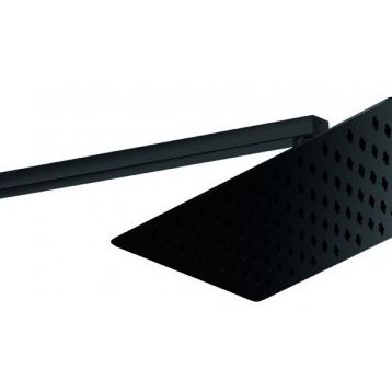 GPD ADS29-S Kare Slim Metal 25x25 cm Siyah Ankastre Duş Başlığı