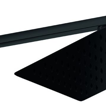 GPD ADS29-S Kare Slim Metal 25x25 cm Siyah Ankastre Duş Başlığı