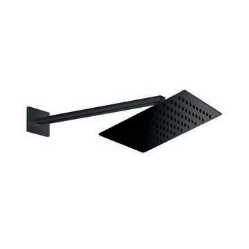 GPD ADS29-S Kare Slim Metal 25x25 cm Siyah Ankastre Duş Başlığı