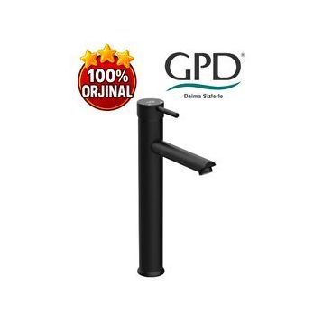 GPD MSL70 Siyah Espina Set Üstü Lavabo Bataryası