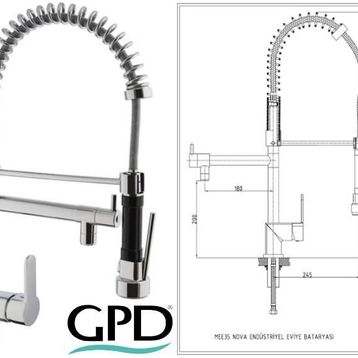 GPD Nova MEE35 Endüstriyel Eviye Bataryası