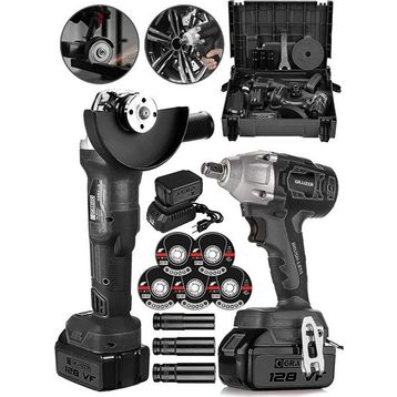 Graizer Alman 128 V Profesyonel 2li Çelik Şanzuman Set Somun Sıkma Taşlama Makinesi