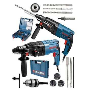 Graizer Alman 9010 Xdrive Çelik Şanzuman Bakir Sargili Kırıcı Delici 5 Uç Hilti Matkap