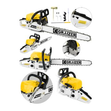 Graizer Alman ST-9200 Benzinli Motorlu Testere Zincirli Ağaç Odun Dal Kesme Makinesi