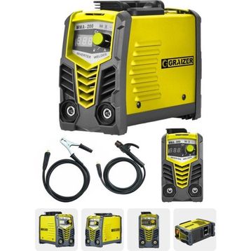 Graizer MMA 200 Amper Profesyonel Dijital Göstergeli Inverter Kaynak Makinesi