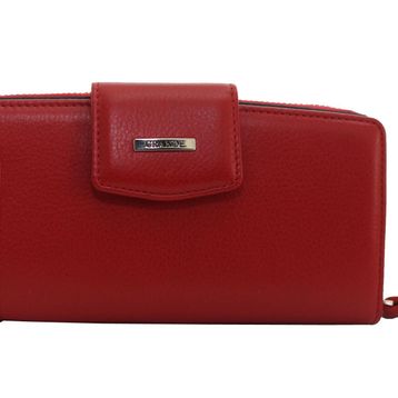 Grande 2714 Kırmızı Deri Kadın Cüzdan