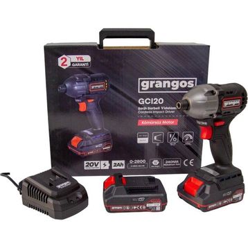 Grangos GCI20-T2 20 V 2x2 Ah Akülü Darbeli Vidalama