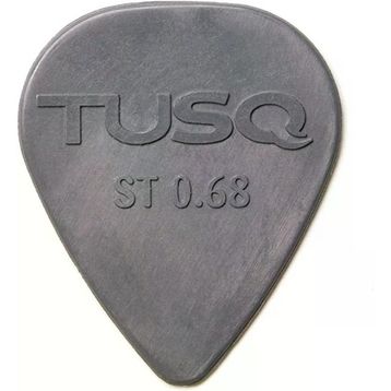 Graphtech PQP-0068-G6 Tusq Pick 0.68 mm Grey 6 Pack Deep Tone Pena