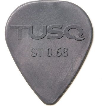 Graphtech PQP-0068-G6 Tusq Pick 0.68 mm Grey 6 Pack Deep Tone Pena