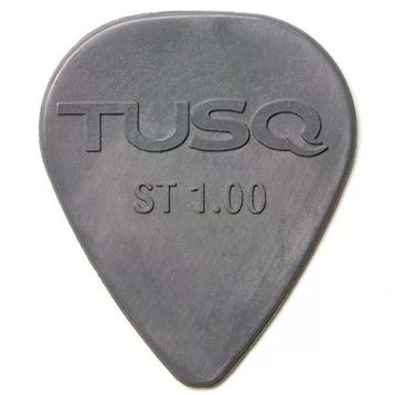 Graphtech PQP-0100-G6 Tusq Pick 1.00 mm Grey 6 Pack Deep Tone Pena