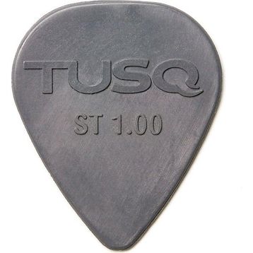 Graphtech PQP-0100-G6 Tusq Pick 1.00 mm Grey 6 Pack Deep Tone Pena