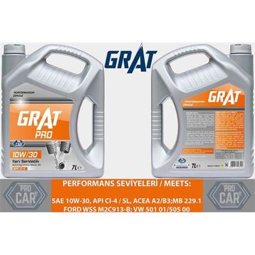 Grat CI-4 10W-30 Sentetik 7 lt Motor Yağı