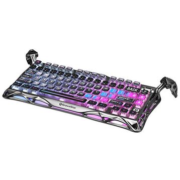 GravaStar Mercury K1 Pro RGB Kablosuz Mekanik Alüminyum Çerçeveli İngilizce Q Special Edition Cyberpunk Gaming Klavye