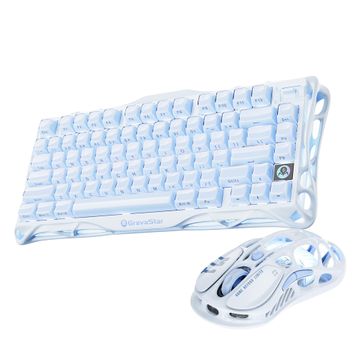 GravaStar Mercury K1 Pro+M1 Pro Ice Blue Gaming Klavye Mouse Set