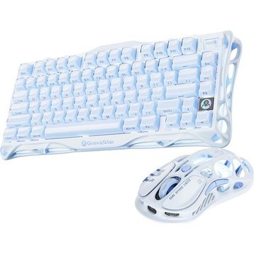 GravaStar Mercury K1 Pro+M1 Pro Ice Blue Gaming Klavye Mouse Set