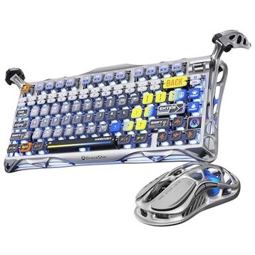 GravaStar Mercury K1 Pro+M1 Pro Interstellar Silver Gaming Klavye Mouse Set