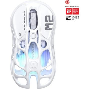 GravaStar Mercury M1 Pro Ice Blue Şarjlı Mavi Gaming Mouse
