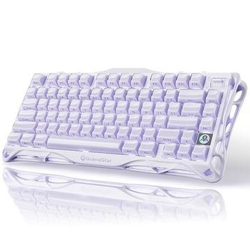 GravaStar Mercury V75 HE Mor RGB %75 TKL Magnetic Switch Kablolu Mekanik Oyuncu Klavyesi