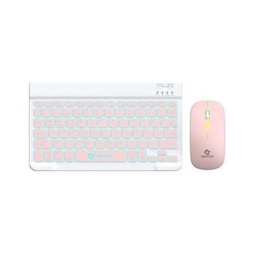 Gravion KM-BT35 Pembe Kablosuz Klavye Mouse Seti