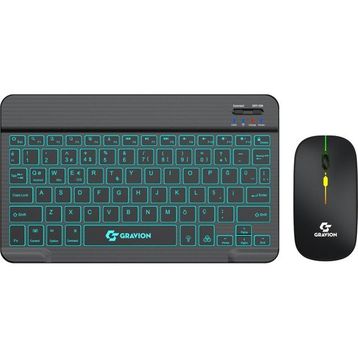 Gravion KM-BT35 Siyah Kablosuz Klavye Mouse Seti