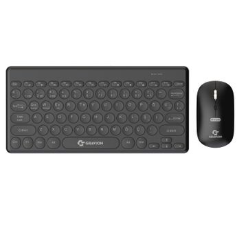 Gravion KM-BT37 Siyah Kablosuz Klavye Mouse Seti