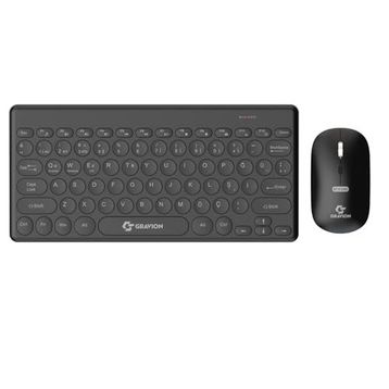 Gravion KM-BT37 Siyah Kablosuz Klavye Mouse Seti