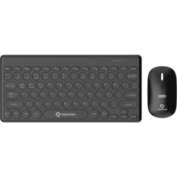 Gravion KM-BT37 Siyah Kablosuz Klavye Mouse Seti