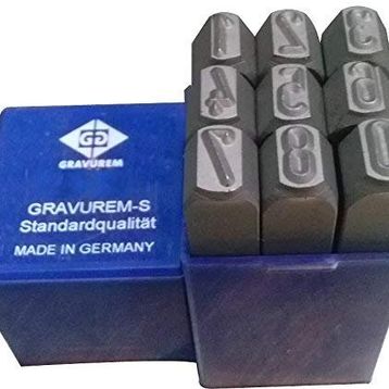Gravurem 8 mm Çelik Rakam Takımı