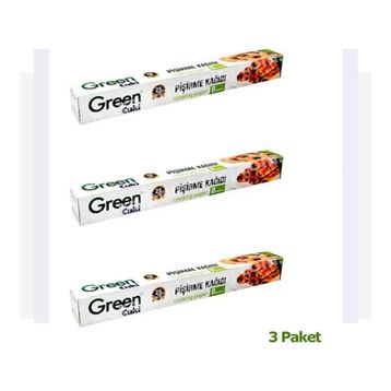 Green Cuki 8 Metre 3 Kutu Yağlı Fırın Tepsi Pişirme Kızarma Kağıdı