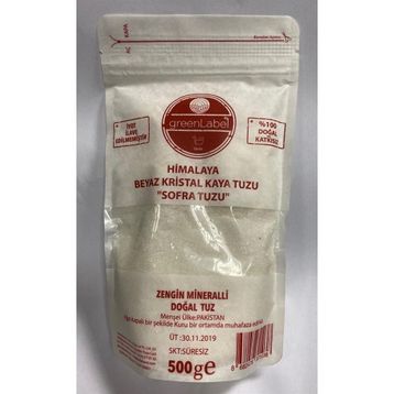 Green Label 500 gr Himalaya Beyaz Kristal Kaya Tuzu