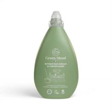 Green Mood Organik Limon otu & Nane 1000 ml Bitkisel Vegan Çok Amaçlı Sprey Yüzey Temizleyici