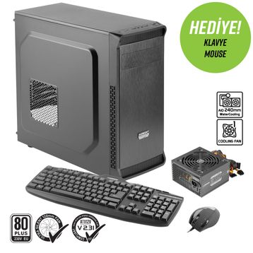 Green Oraman Plus Fanlı 300 W ATX Bilgisayar Kasası