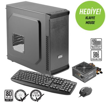 Green Oraman Plus Fanlı 350 W ATX Bilgisayar Kasası
