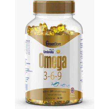 Green Store Umbrella Plus Omega 3-6-9 200 Kapsül Balık Yağı