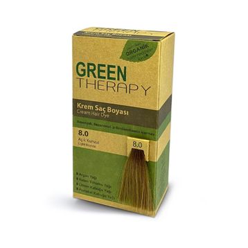 Green Therapy 8.0 Açık Kumral Argan Yağı Katkılı Krem Saç Boyası