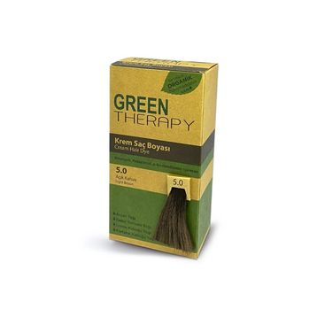 Green Therapy Argan Yagı Katkılı Krem Saç Boyası 5.0 Açık Kahve Saç Boyası