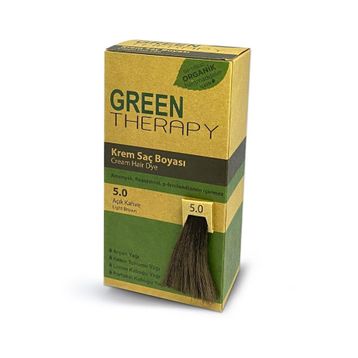 Green Therapy Argan Yagı Katkılı Krem Saç Boyası 5.0 Açık Kahve Saç Boyası