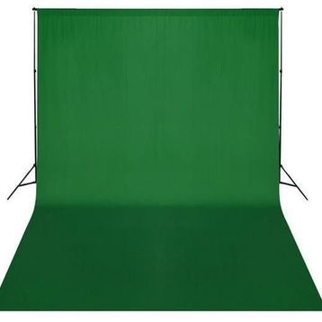 Greenbox 2x3 mt Yeşil Fon Perdesi+ JINBEI 3x3 mt Fon Asma Standı + Taşıma Çantası Kit