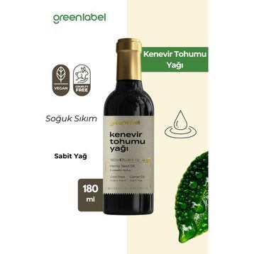 Greenlabel 180 ml Kenevir Tohumu Yağı