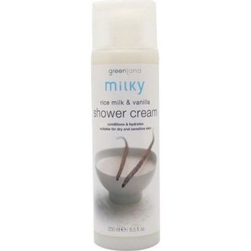 Greenland Milky Shower Cream Rice Milk Vanilla 250 ml Duş Kremi