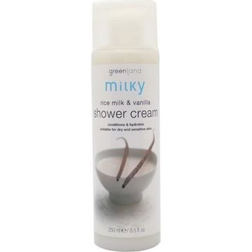 Greenland Milky Shower Cream Rice Milk Vanilla 250 ml Duş Kremi