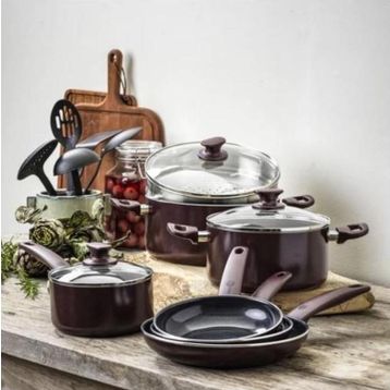 Greenpan Cambridge Red 16 Parça Pişirme Seti