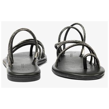 Greyder 4Y2WS59102 Platin Hakiki Deri Taşlı Kadın Sandalet